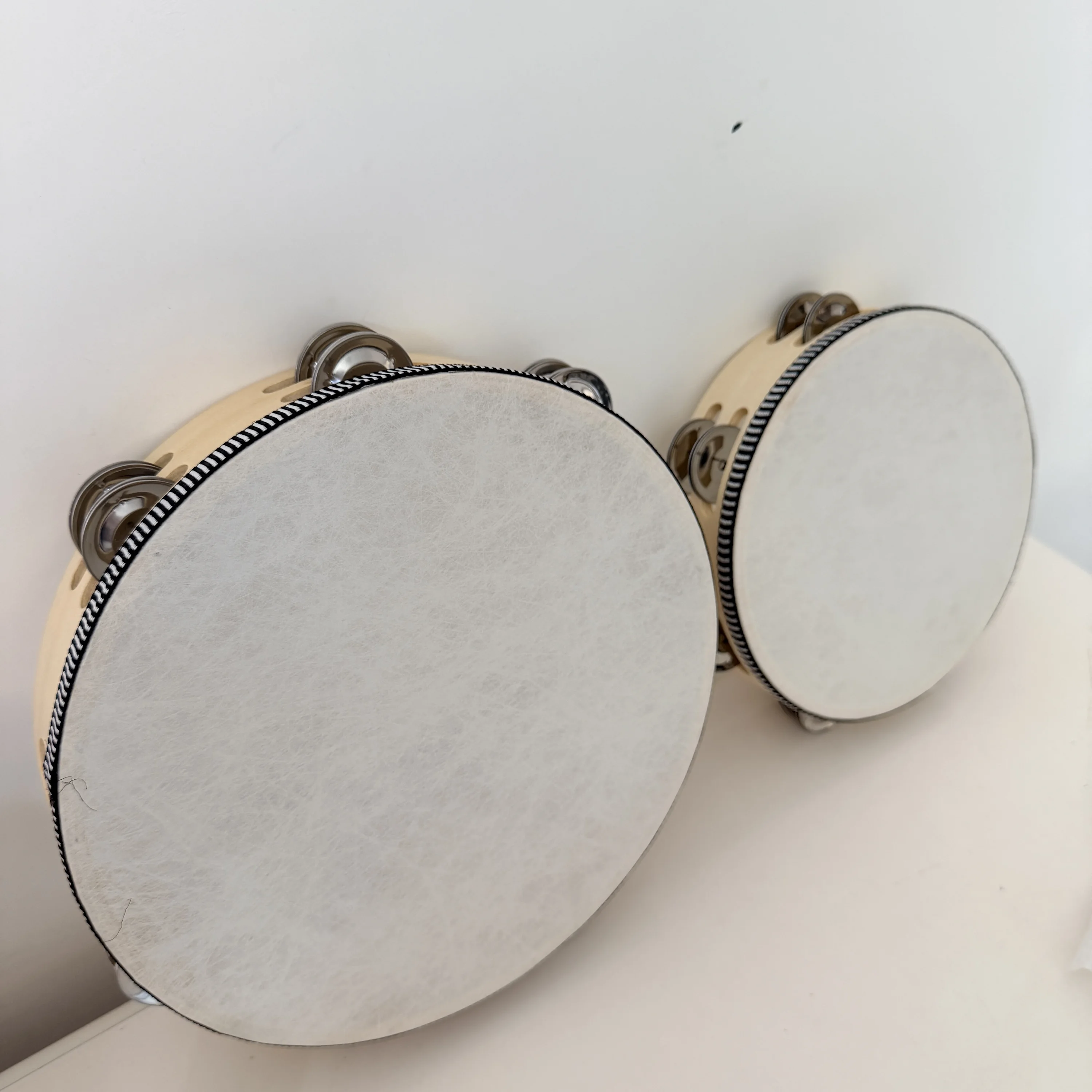 Wooden Tambourine with skin